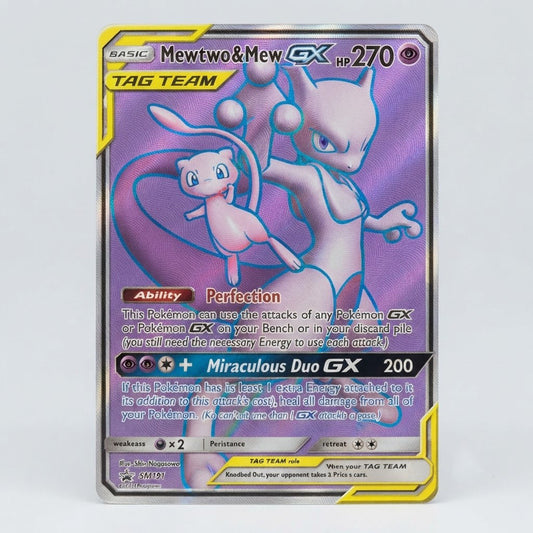 Mewtwo & Mew GX (Full Art) 222/236 Unified Minds Holofoil NM