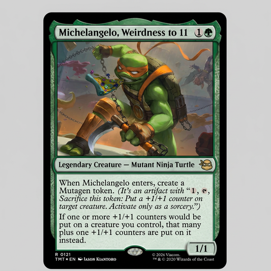 Michelangelo, Weirdness To 11 R 0121 TMNT Normal NM