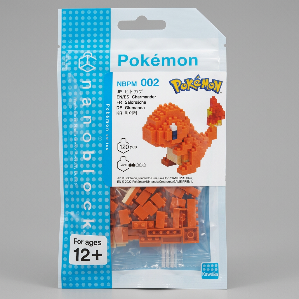 Pokémon Charmander Nanoblock Building Kit | Kawada NBPM-002 Series at Emerald Market Alamogordo, New Mexico