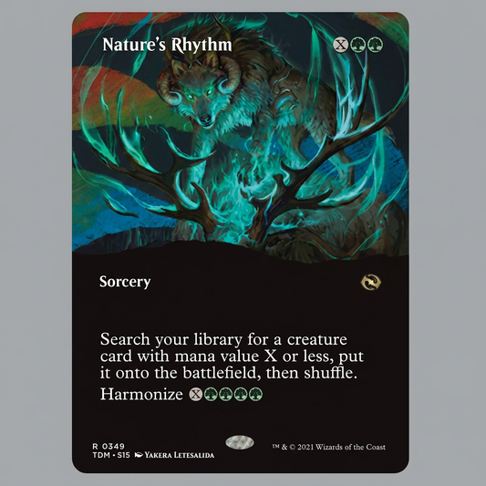 Nature's Rhythm R 0349 Tarkir: Dragonstorm Borderless Normal NM
