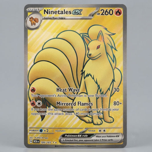 Ninetales Ex 186/165 Scarlet & Violet 151 Holofoil NM