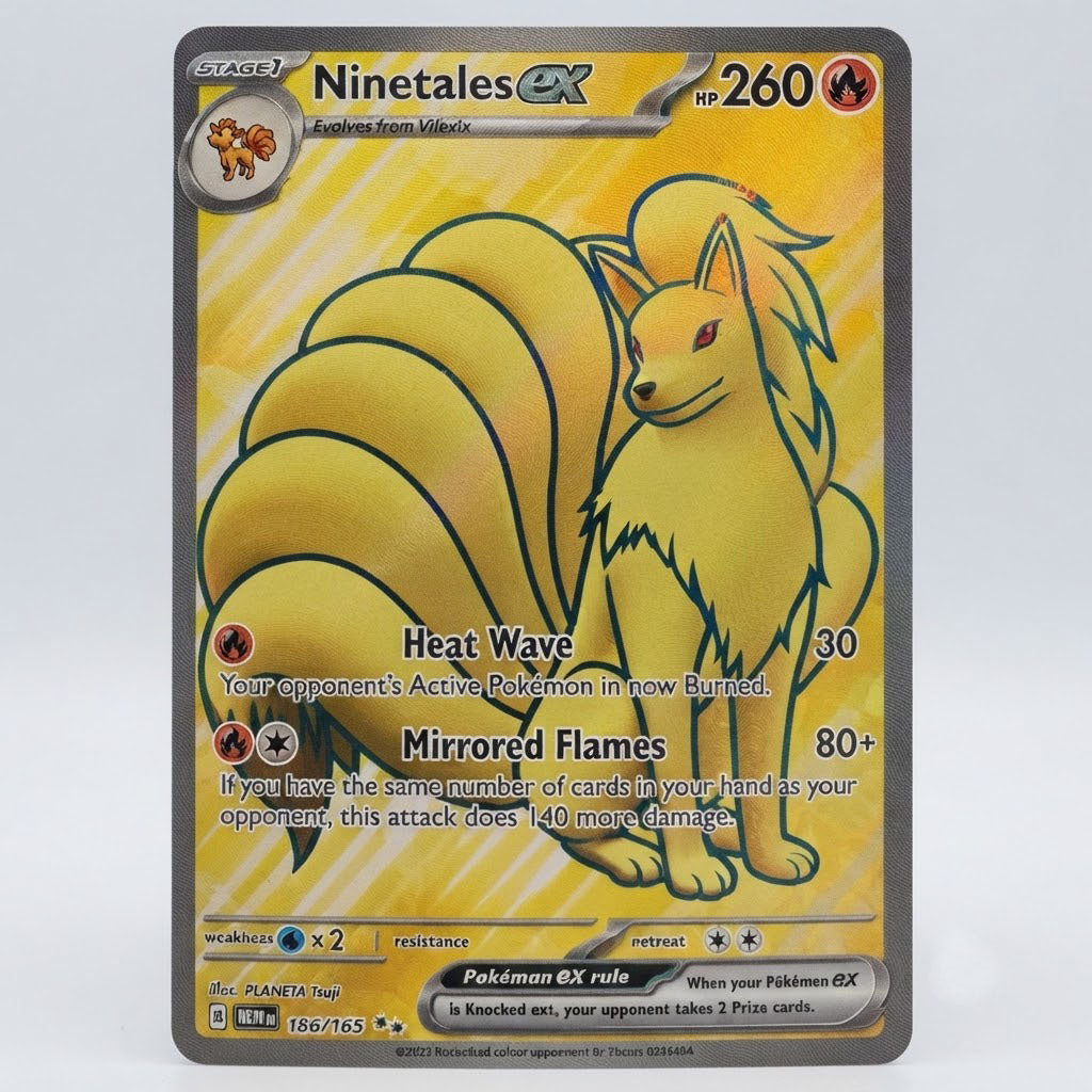 Ninetales Ex 186/165 Holofoil NM