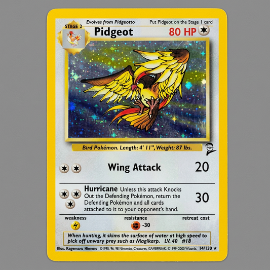Pidgeot 14/130 Base Set 2 Holofoil LP