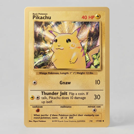 Pikachu (Celebrations Metal Card) 58/102 Misc. Cards & Products Holofoil LP