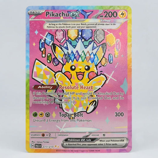 Pikachu Ex 277/217 Ascended Heroes Holofoil NM