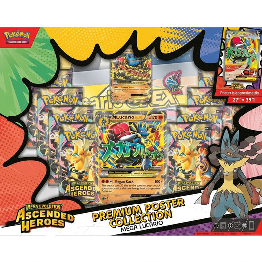 Mega Lucario Ex Ascended Heroes Premium Poster Collection at Emerald Market Alamogordo, New Mexico