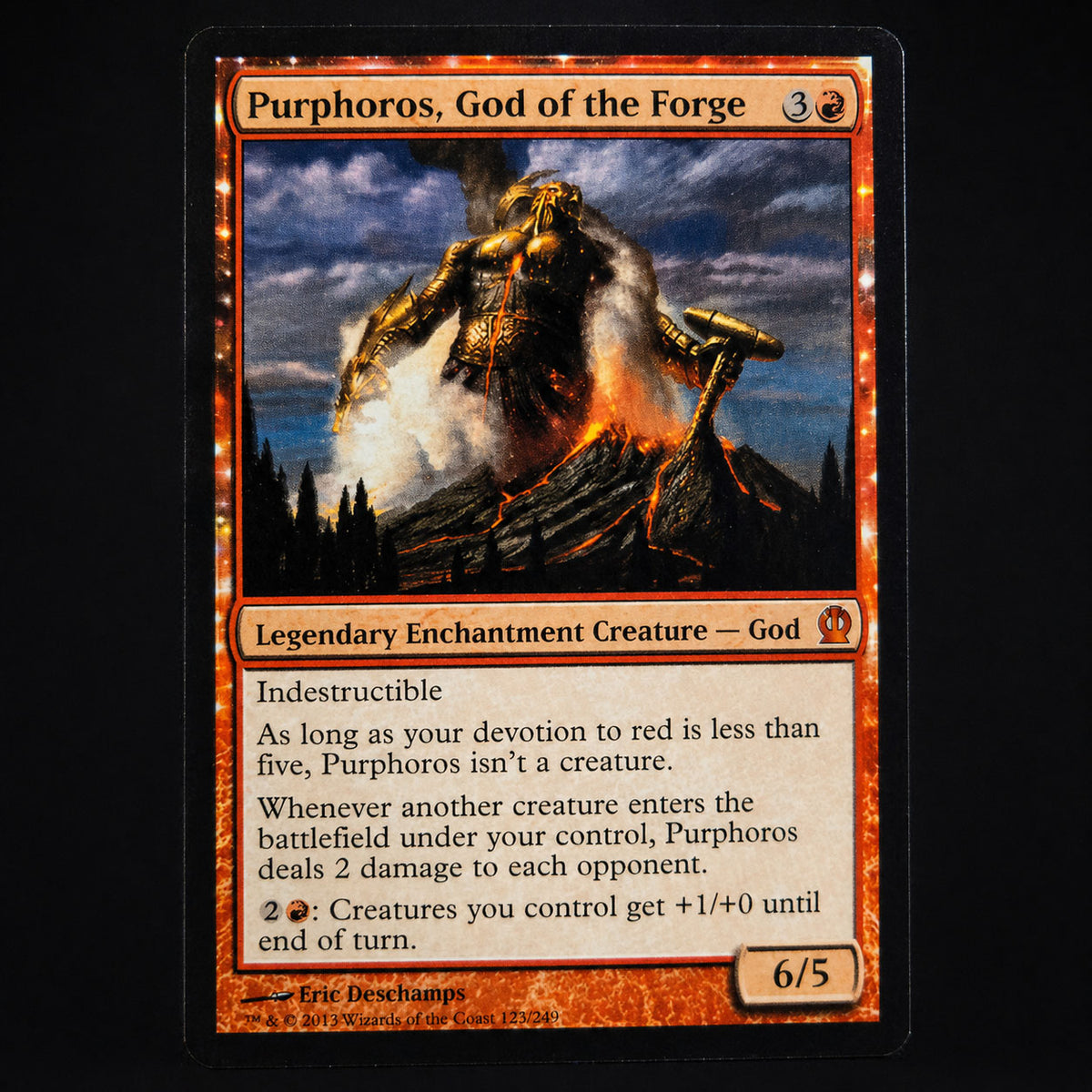 Purphoros, God Of The Forge 135/249 Theros Normal NM
