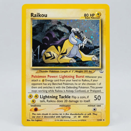 Raikou 13/64 Neo Revelation Unlimited Holofoil LP