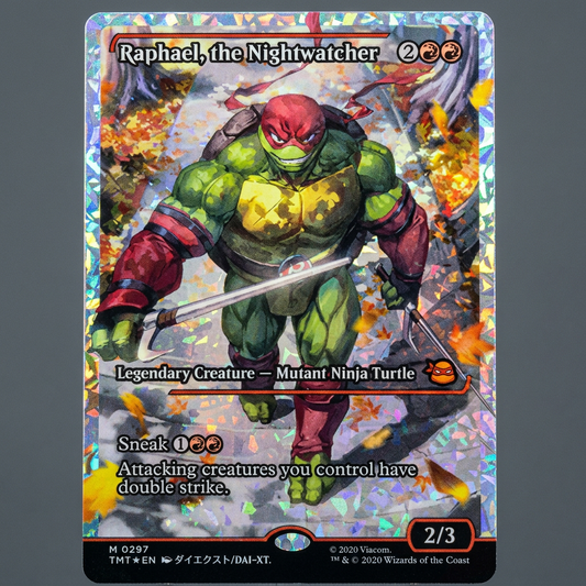 Raphael, The Nightwatcher M 0297 TMNT Showcase Fracture Foil NM