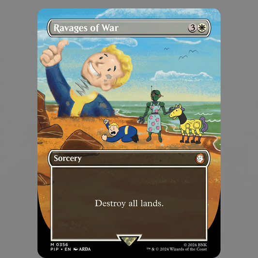 Ravages Of War M 0354 Universes Beyond: Fallout Borderless Normal NM
