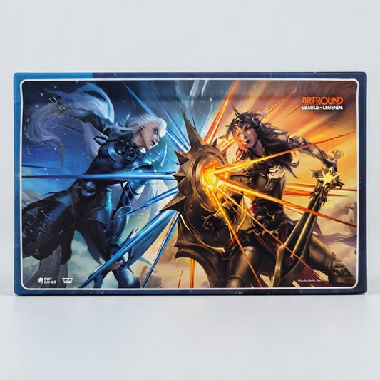 Riftbound League of Legends 24x14in Bound Edge Playmat Diana vs Leona
