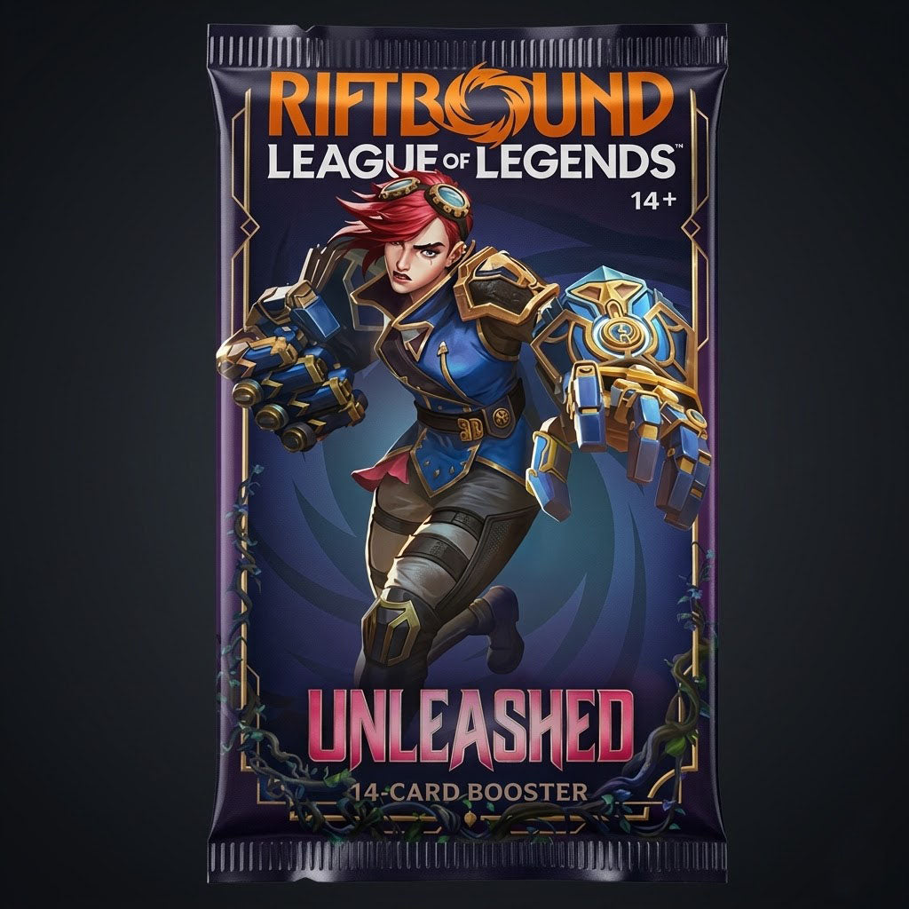 Riftbound League of Legends Unleashed Booster Pack Single at Emerald Market Alamogordo, New Mexico