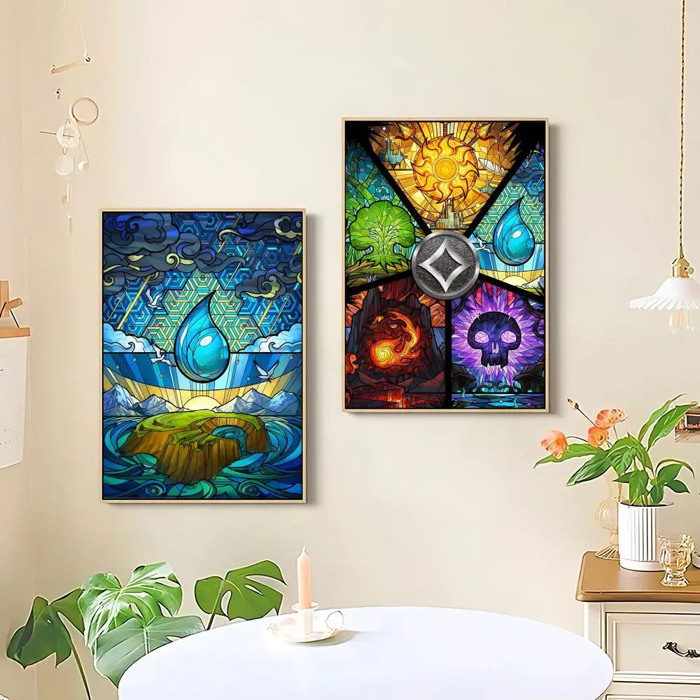 Magic The Gathering Poster HD Art Sticky Wall Decoration 50x70cm