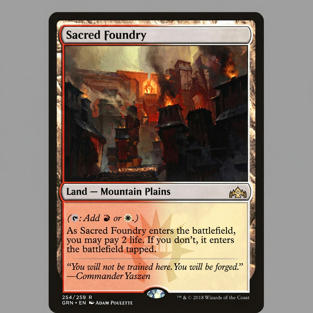 Sacred Foundry 254/256 R Guilds Of Ravnica Normal NM