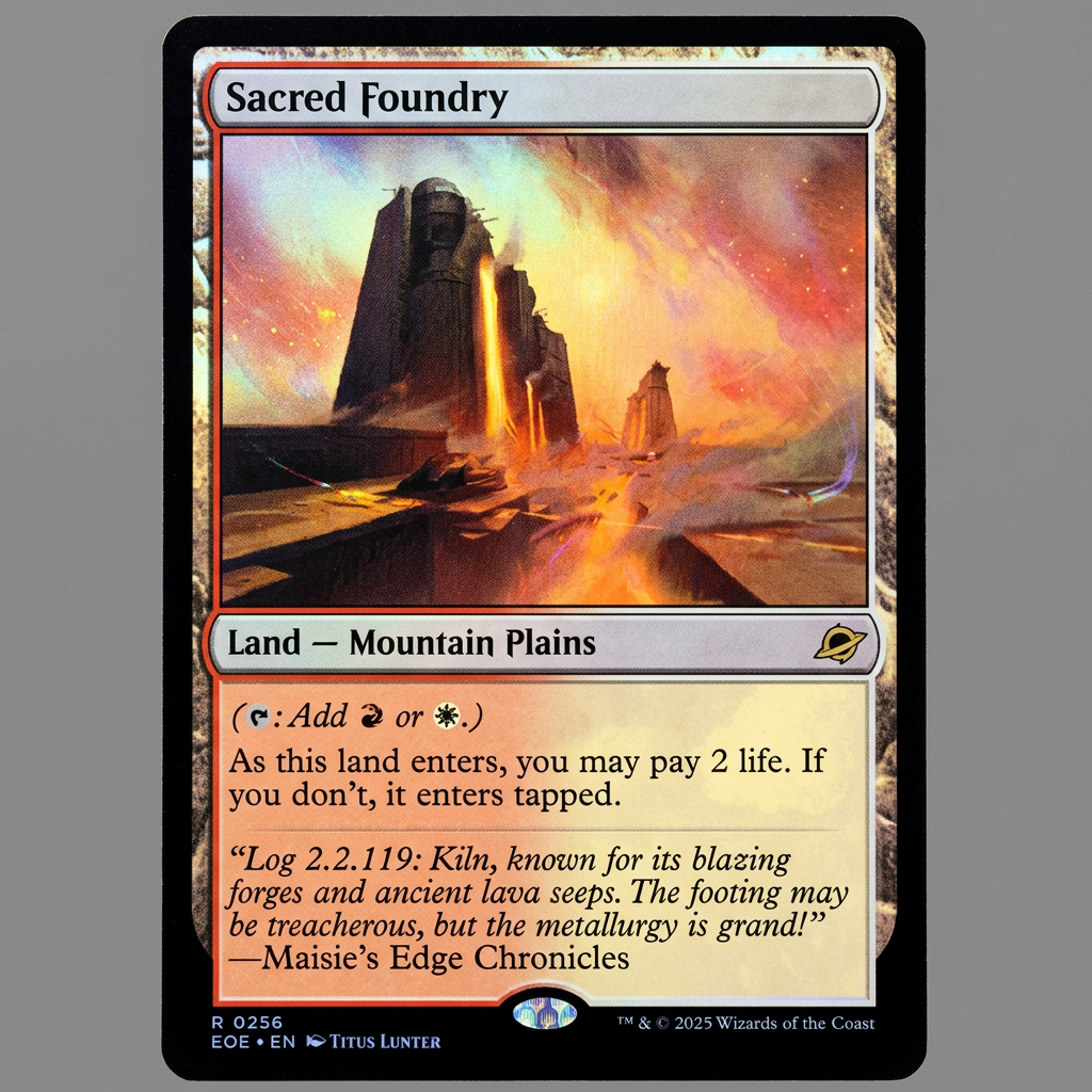 Sacred Foundry R 0256 Edge Of Eternities Foil NM
