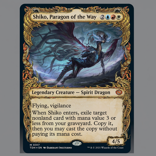 Shiko, Paragon Of The Way M 0317 Tarkir: Dragonstorm Showcase Foil NM