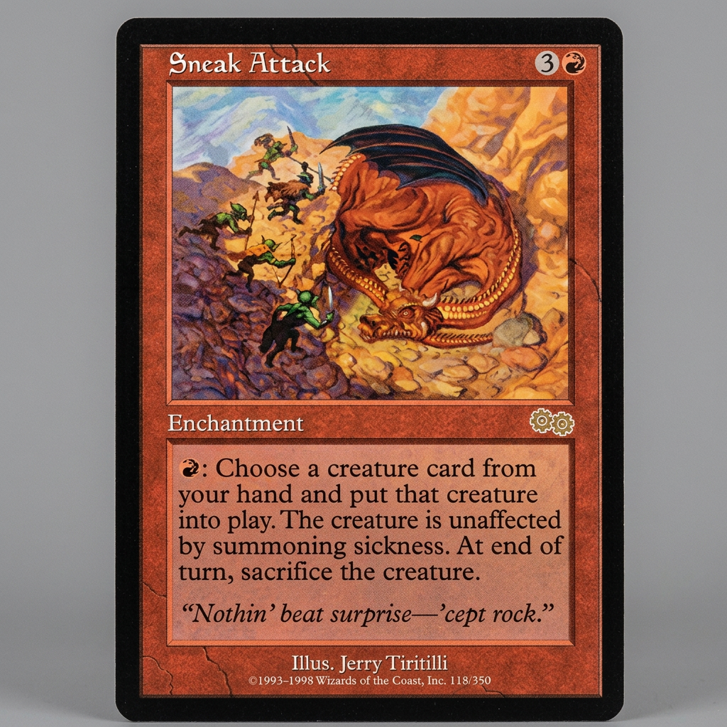 Sneak Attack 218/350 | Magic: The Gathering | Urza's Saga Normal at Emerald Market Alamogordo, New Mexico