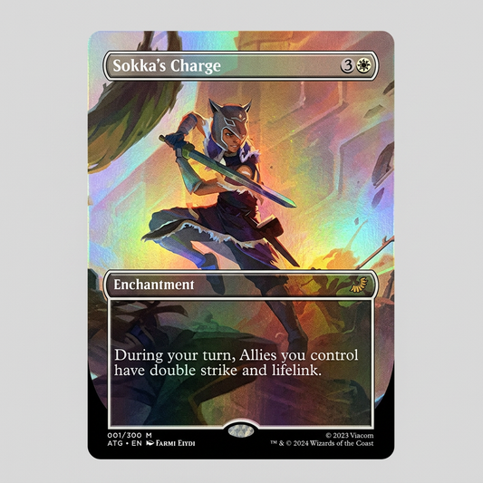 Sokka's Charge R 0066 Avatar: The Last Airbender: Eternal-Legal Borderless Foil NM
