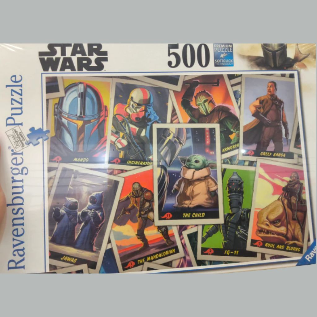 Star Wars: The Mandalorian "Retro Cards" 500-Piece Jigsaw Puzzle | Ravensburger at Emerald Market Alamogordo, New Mexico