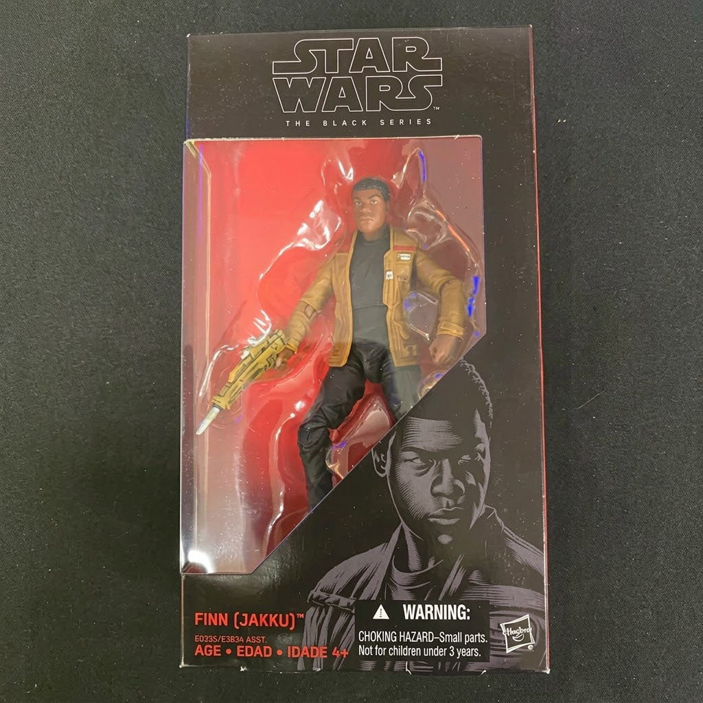 Star Wars The Black Series Finn Jakku 6-Inch Action Figure Box Art at Emerald Market Alamogordo, New Mexico