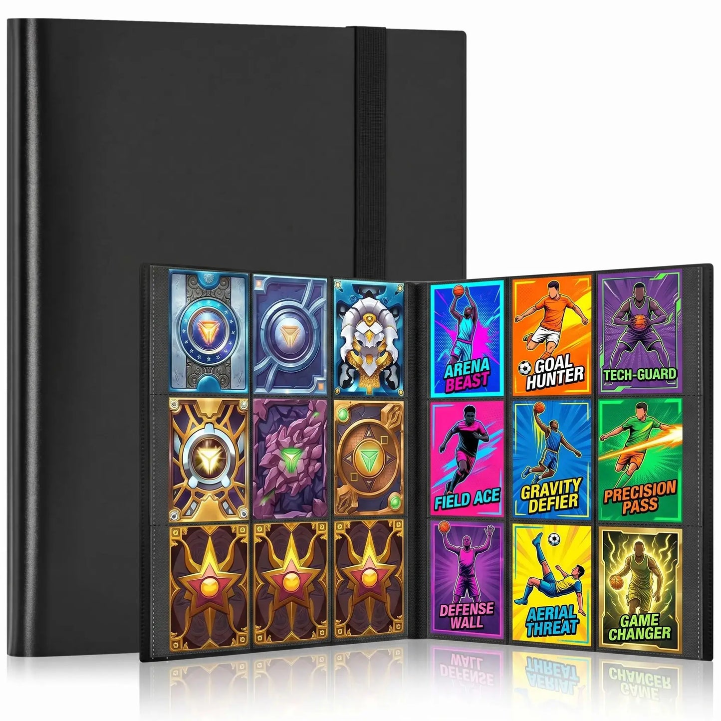 Stationery Stationery Trading Card Binder 9 Pocket Large Capacity Collector Album For Pokemon Cards Yu Gi Oh Card Sports Star Cards Storage at Emerald Market Alamogordo, New Mexico