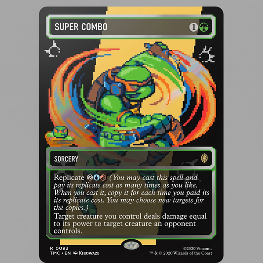 Super Combo R 0095 Commander: TMNT Borderless Surge Foil NM