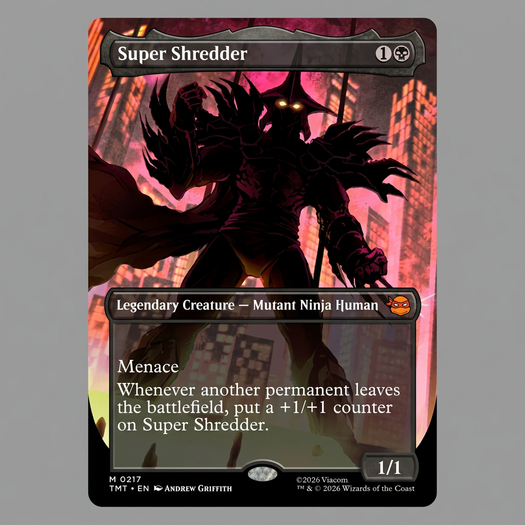 Super Shredder M 0217 TMNT Borderless Normal NM