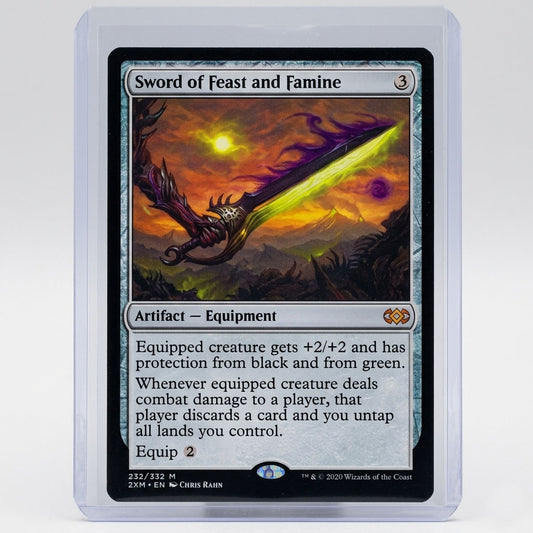 Sword of Feast and Famine: Double Masters #296/332 (Near Mint) at Emerald Market Alamogordo, New Mexico	