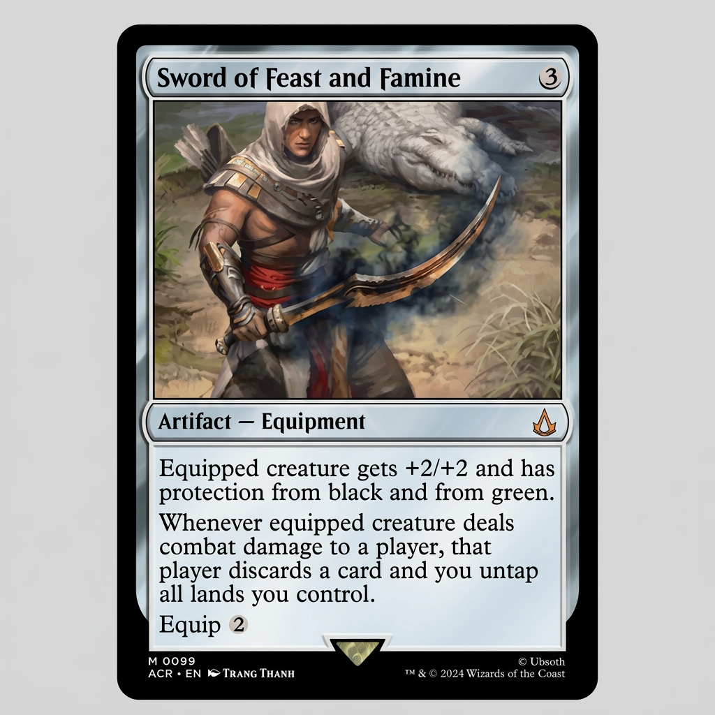 Sword Of Feast And Famine M 0099 Universes Beyond: Assassin's Creed Normal NM