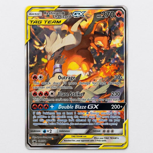 Tag Team Reshiram & Charizard GX SM201 SM Promos Holofoil NM