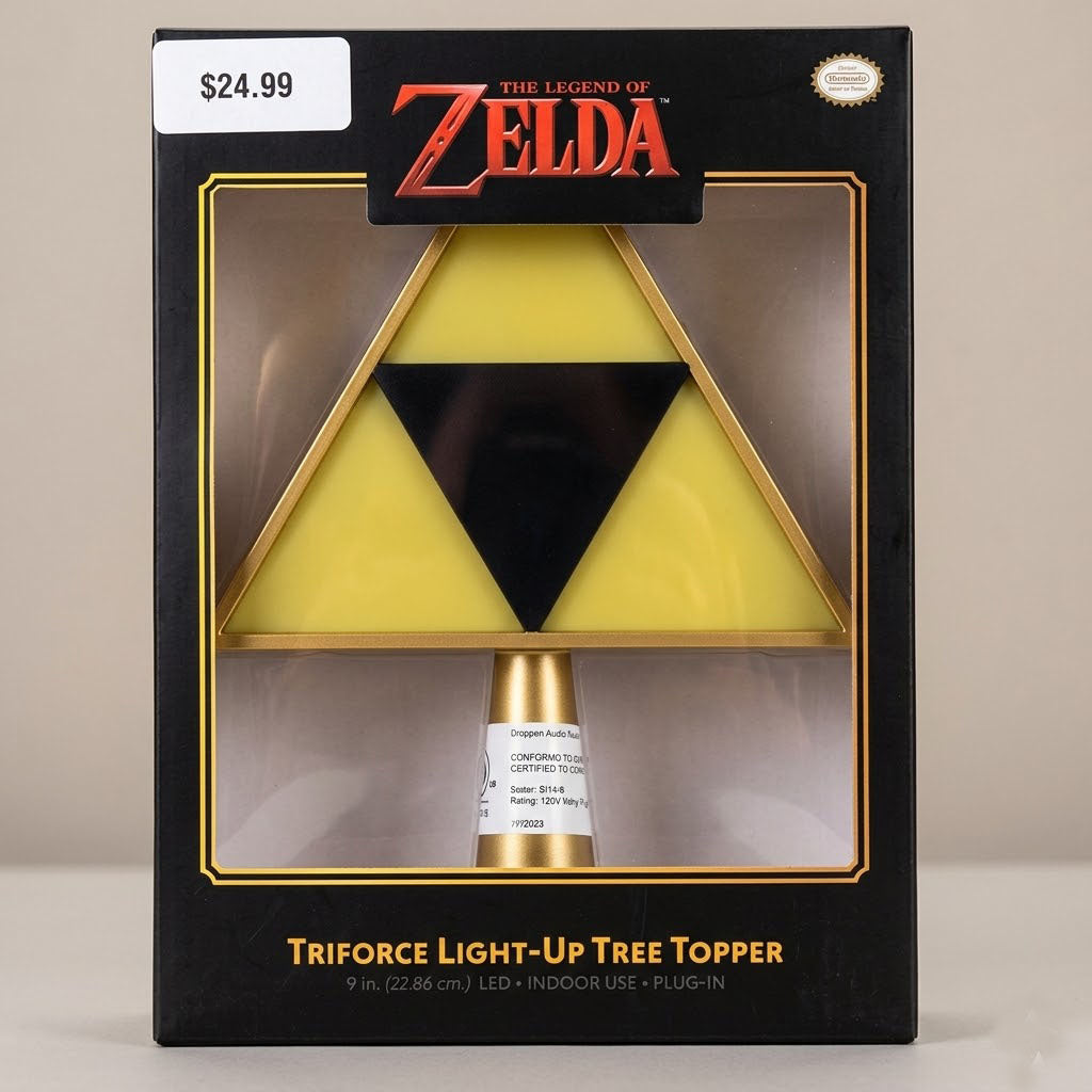 The Legend Of Zelda Triforce Light-Up Tree Topper at Emerald Market Alamogordo, New Mexico