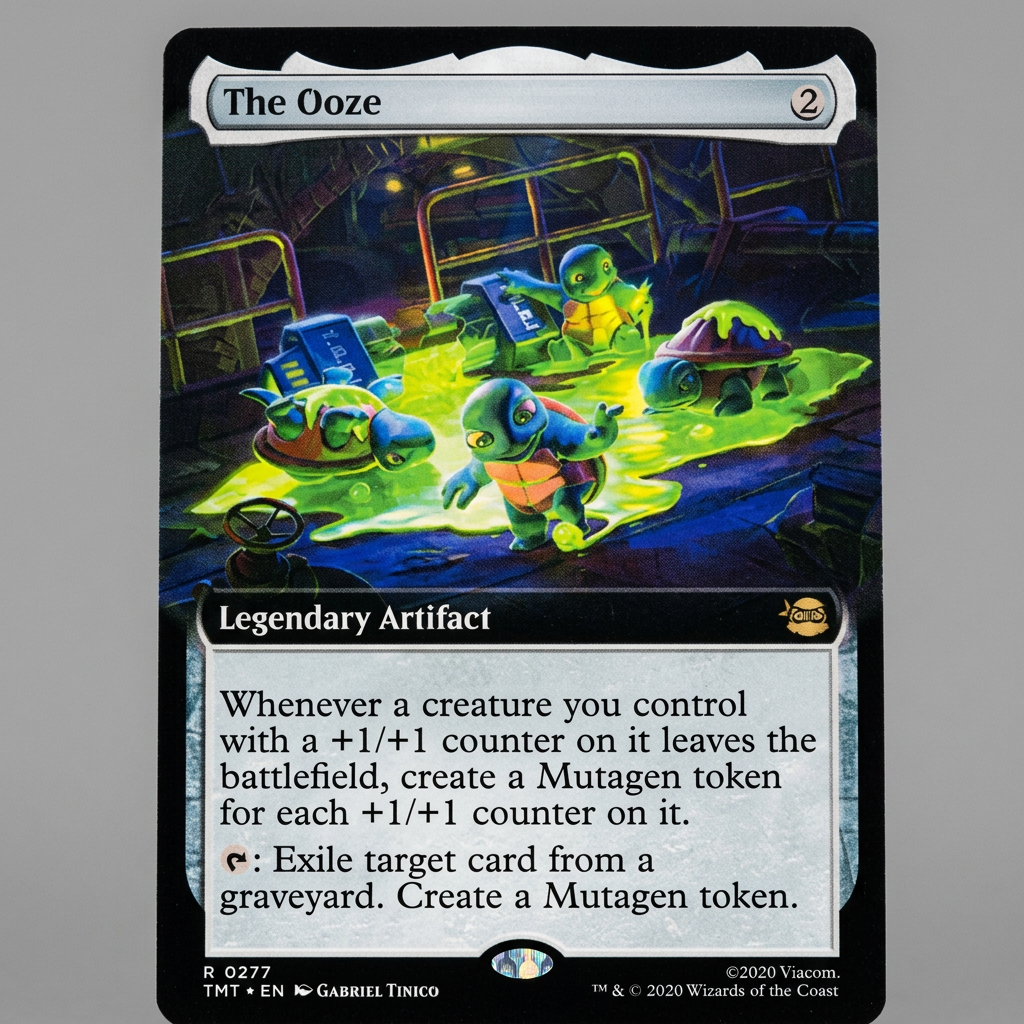 The Ooze 0277 – Magic: The Gathering – Teenage Mutant Ninja Turtles (TMT) Extended Art at Emerald Market Alamogordo, New Mexico