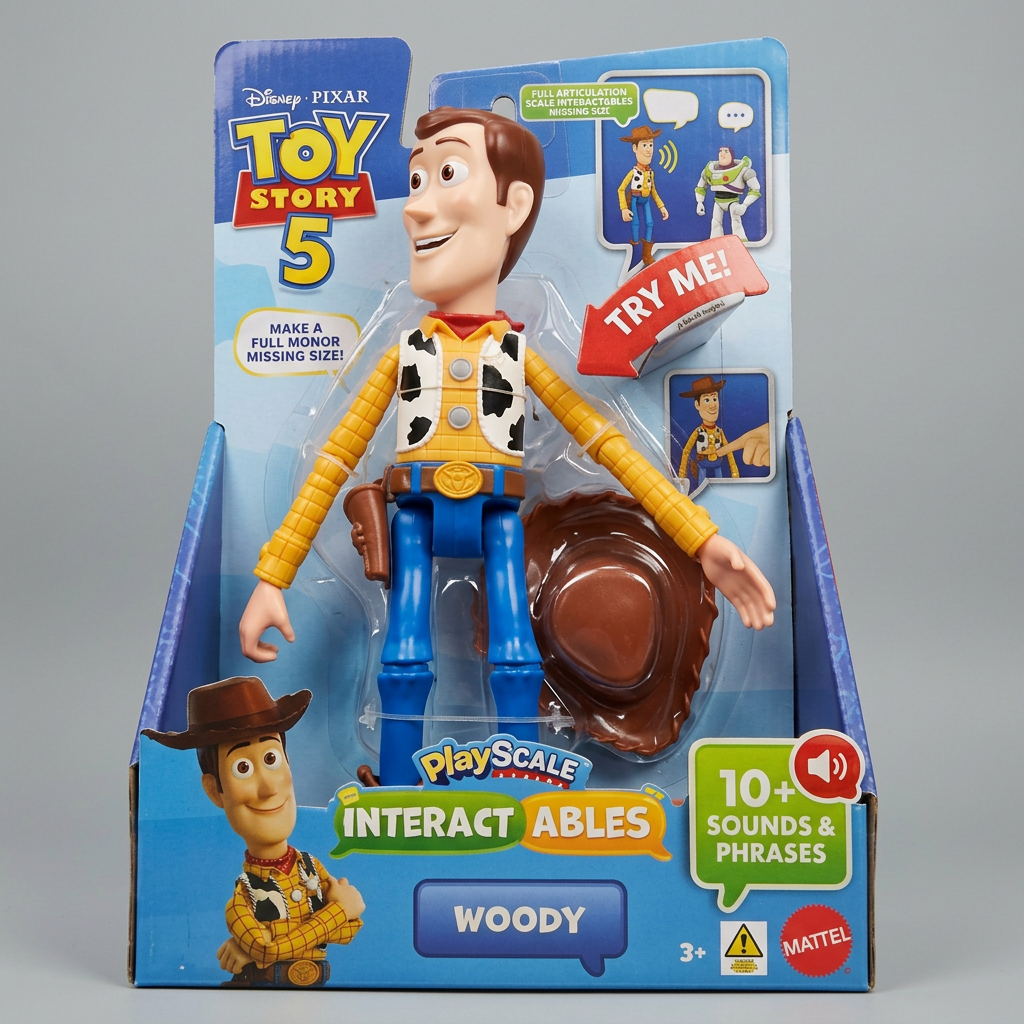 Toy Story 5 PlayScale Interactables Woody