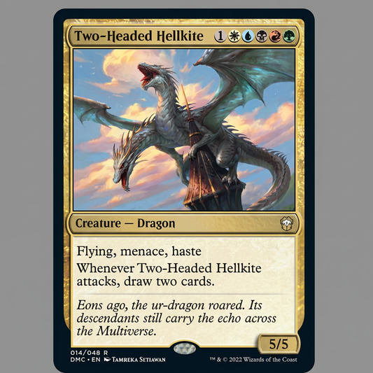 Two-Headed Hellkite 014/048 R Commander: Dominaria United Normal NM