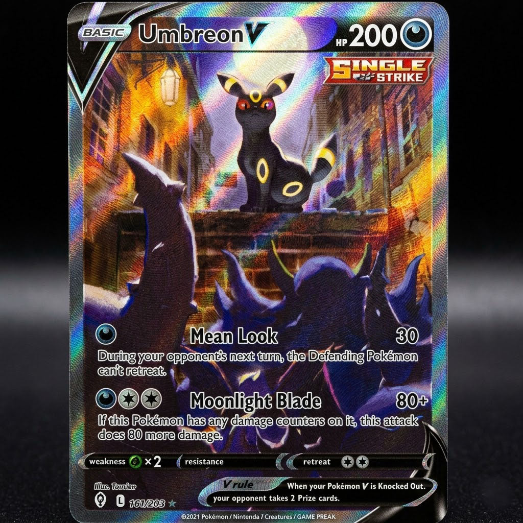 Umbreon V 189/203 Evolving Skies Alternate Full Art Holofoil NM