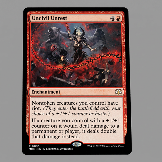 Uncivil Unrest R 0035 Commander: March Of The Machines NM