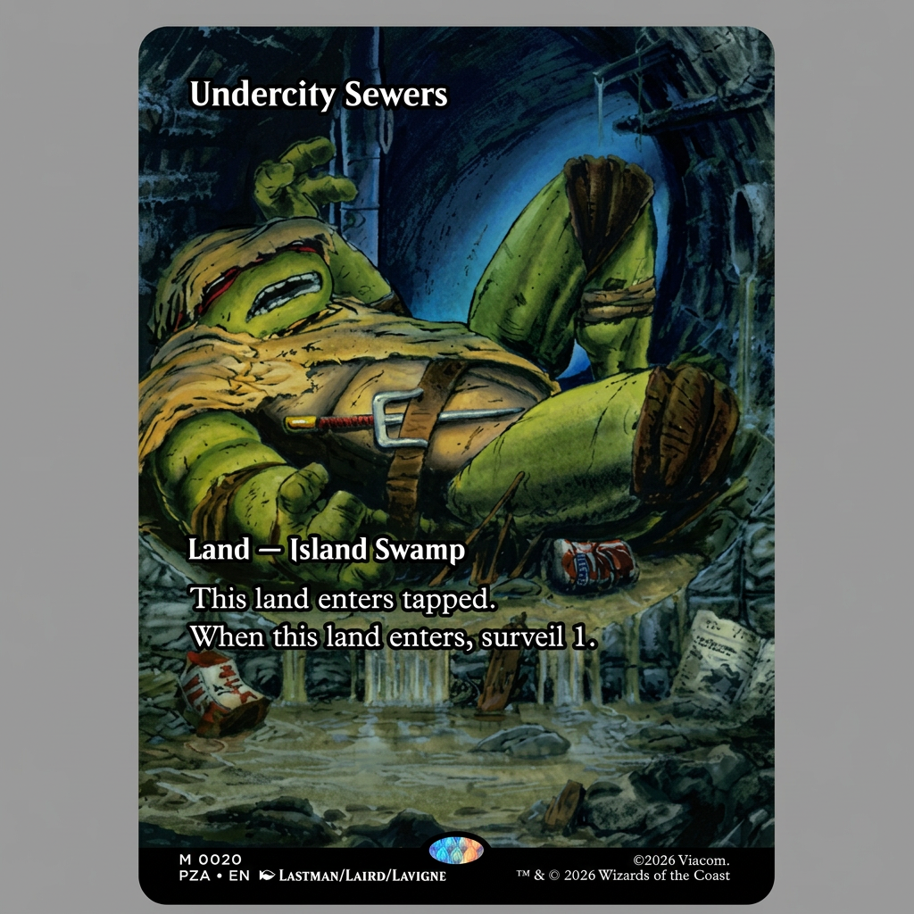Undercity Sewers M 0020 TMNT Borderless Normal NM