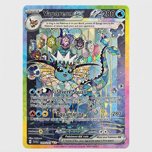 Vaporeon Ex 149/131 Prismatic Evolutions Holofoil NM