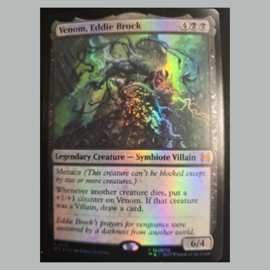 Venom, Eddie Brock M 0012 Marvel's Spider-Man Eternal Legal Foil NM