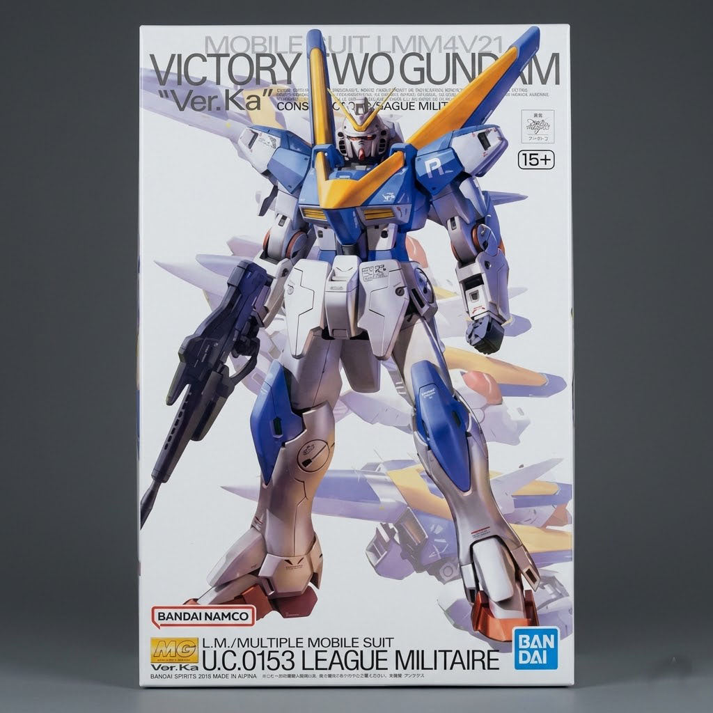 Bandai MG 1/100 Scale Victory Two Gundam Ver.Ka Model Kit with Transformable Core Fighters at Emerald Market Alamogordo, New Mexico