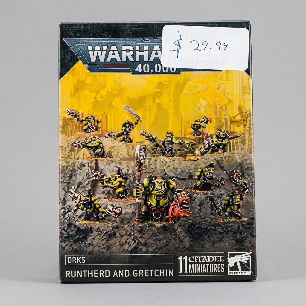Warhammer 40k Orks Runtherd And Gretchin Minis at Emerald Market Alamogordo, New Mexico