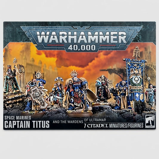 Warhammer 40k Space Marines Captain Titus And the Wardens of Ultramar at Emerald Market Alamogordo, New Mexico