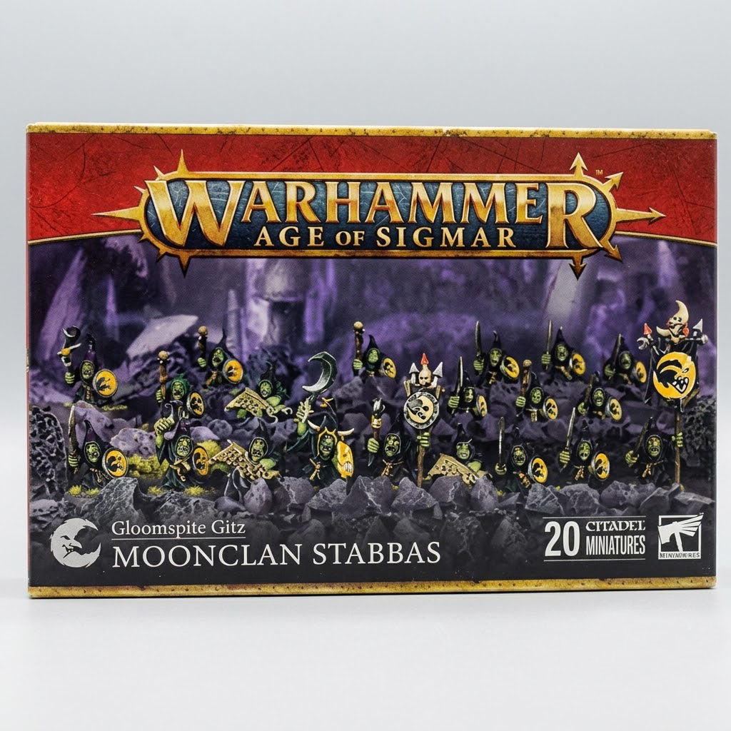 Warhammer Age Of Sigmar Gloomspite Gitz Moon Clan Stabbas Minis at Emerald Market Alamogordo, New Mexico