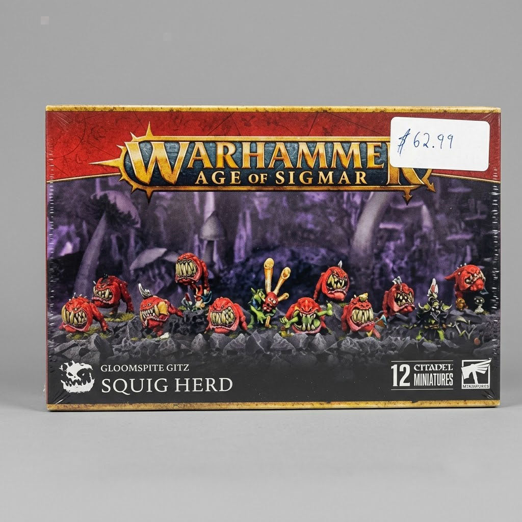 Warhammer Age Of Sigmar Gloomspite Gitz Squig Herd Minis at Emerald Market Alamogordo, New Mexico