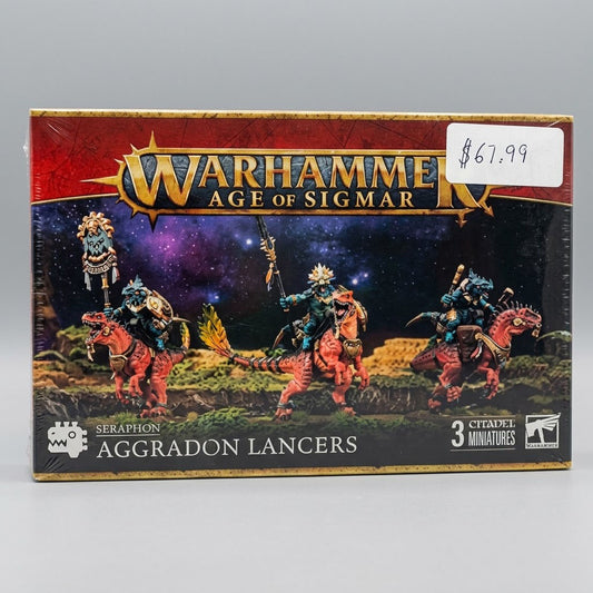 Warhammer Age Of Sigmar Seraphon Aggradon Lancers Minis at Emerald Market Alamogordo, New Mexico