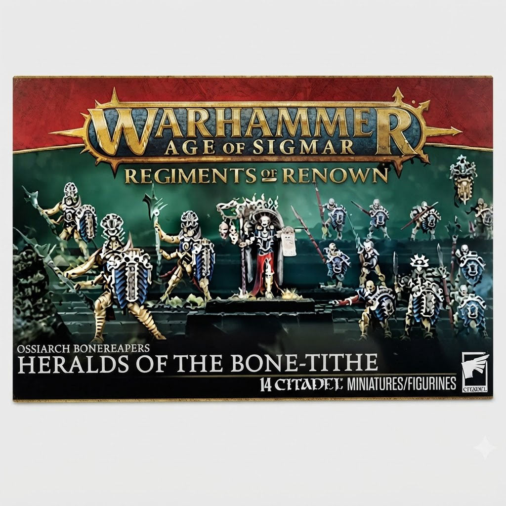 Warhammer Age of Sigmar Ossiarch Bonereapers Heralds of the Bone-Tithe at Emerald Market Alamogordo, New Mexico
