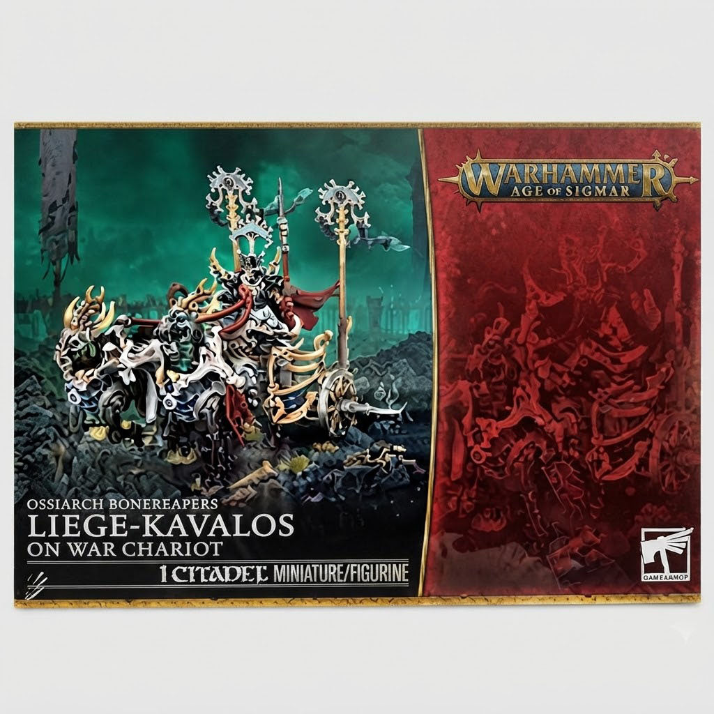 Warhammer Age of Sigmar Ossiarch Bonereapers Liege-Kavalos On War Chariot at Emerald Market Alamogordo, New Mexico