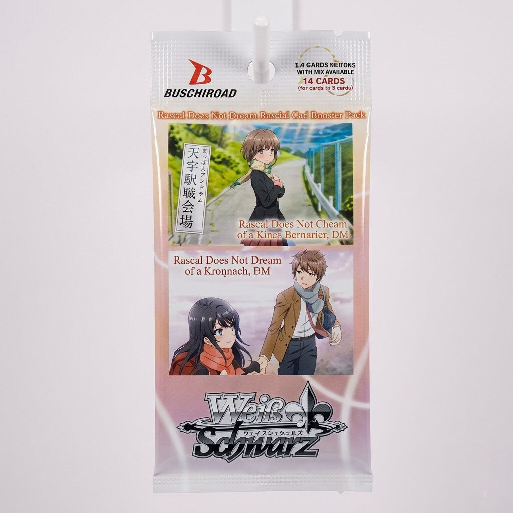 Weiss Schwarz Rascal Does Not Dream Booster Pack at Emerald Market Alamogordo, New Mexico
