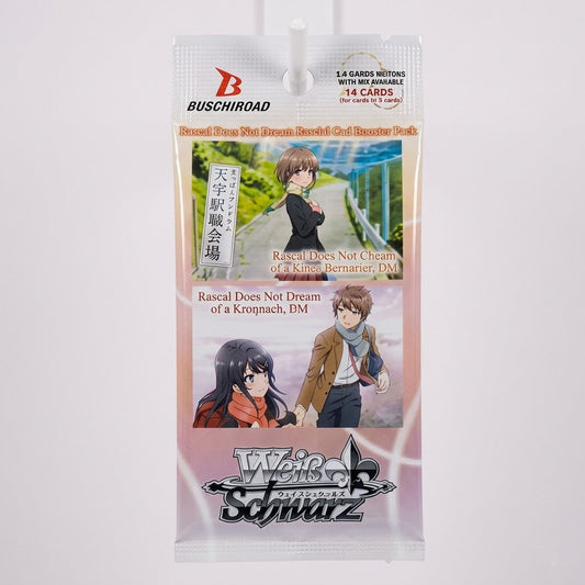 Weiss Schwarz Rascal Does Not Dream Booster Pack at Emerald Market Alamogordo, New Mexico