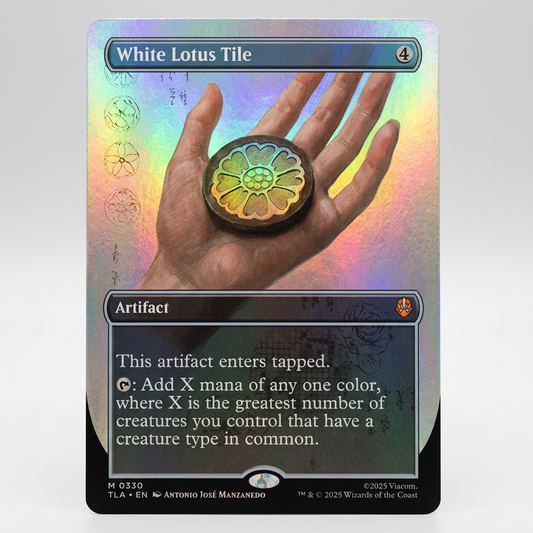 White Lotus Tile M-0330 Avatar TLA Borderless Foil NM at Emerald Market Alamogordo, New Mexico